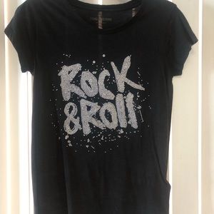NWOT Rare Zadig and Voltaire Rock & Roll Black Tshirt. Size M